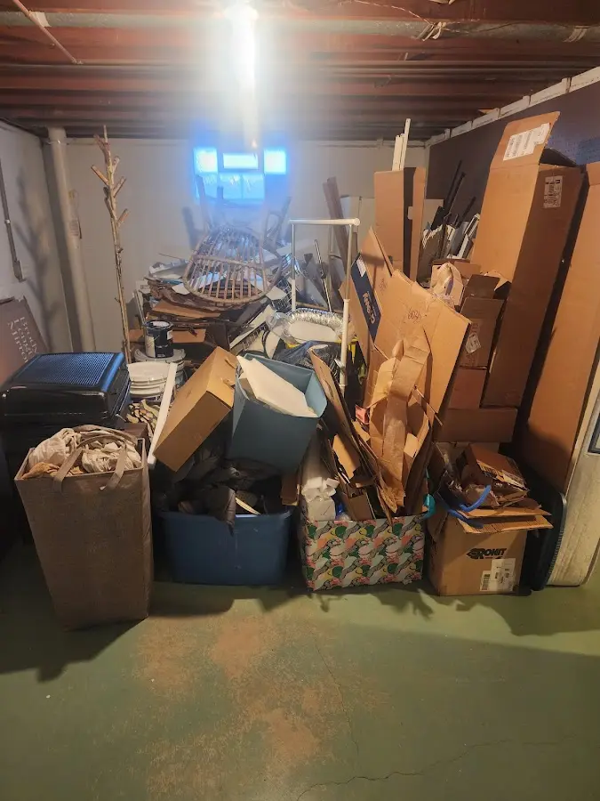 Roll-off dumpster container at job site for 15 Yard Dumpster Rental in Palmetto